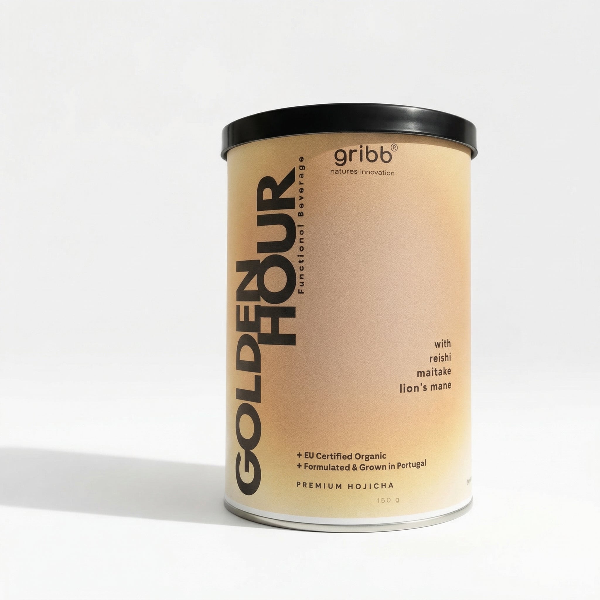 Gribb Golden Hour product container on a white background