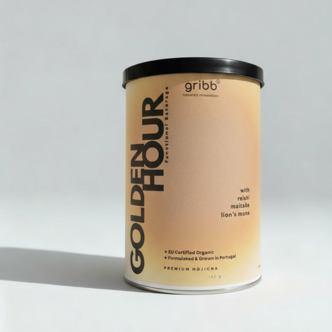 Golden Hour Hojicha Mushroom Blend